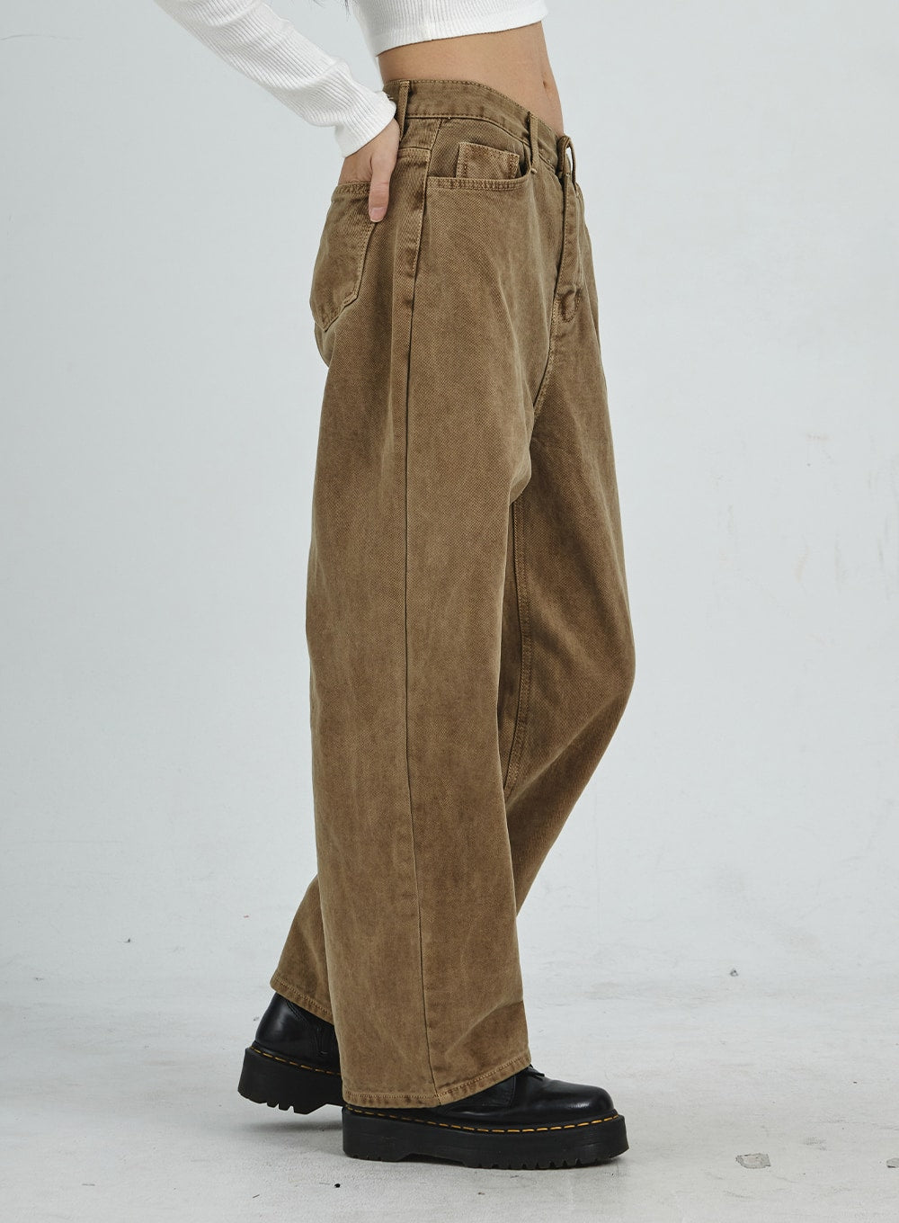 Straight Leg Wide Pants CD07