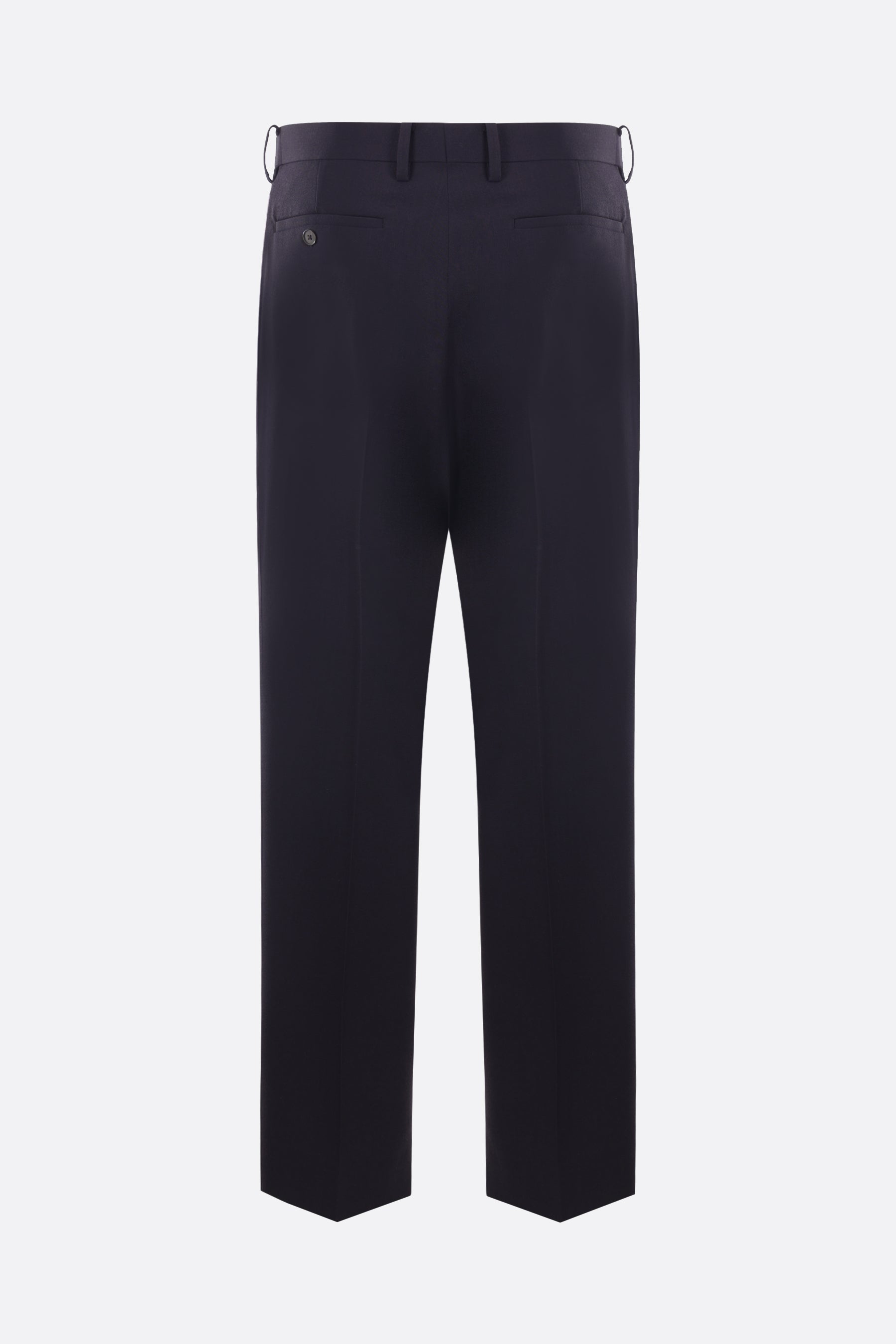 straight-leg wool pants