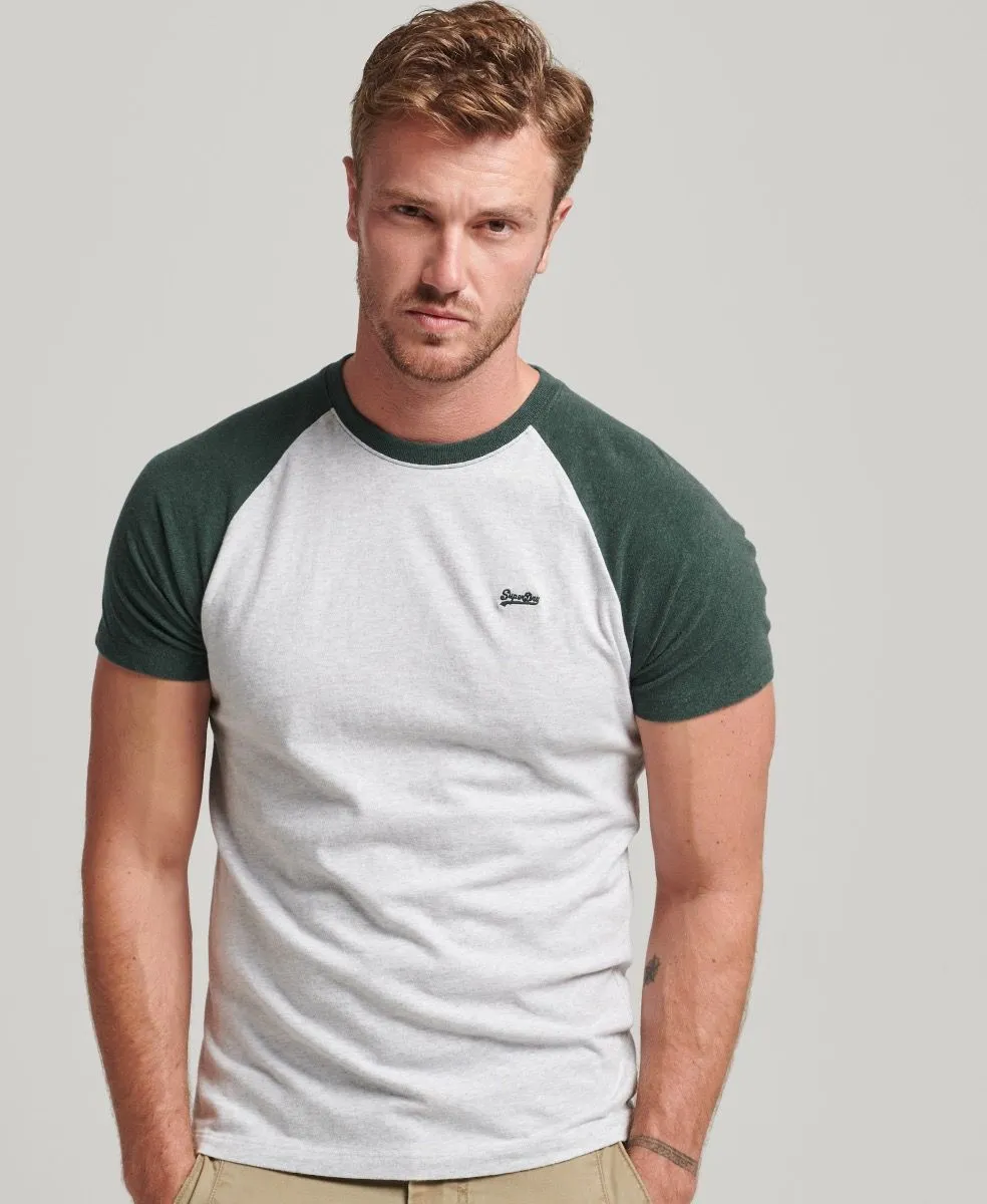 Superdry Vintage Baseball T-Shirt Glacier Grey