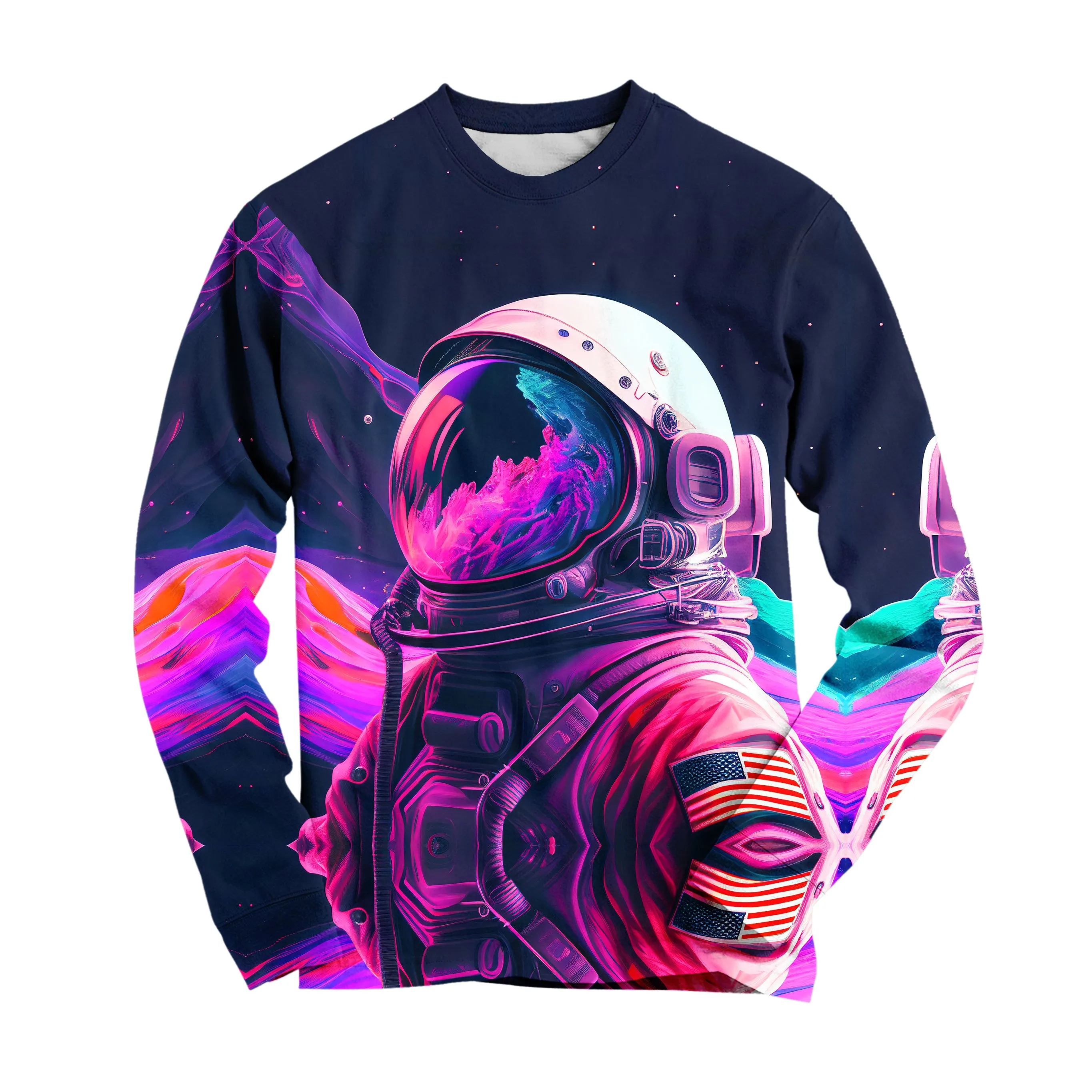 Synthwave Astronaut Long Sleeve