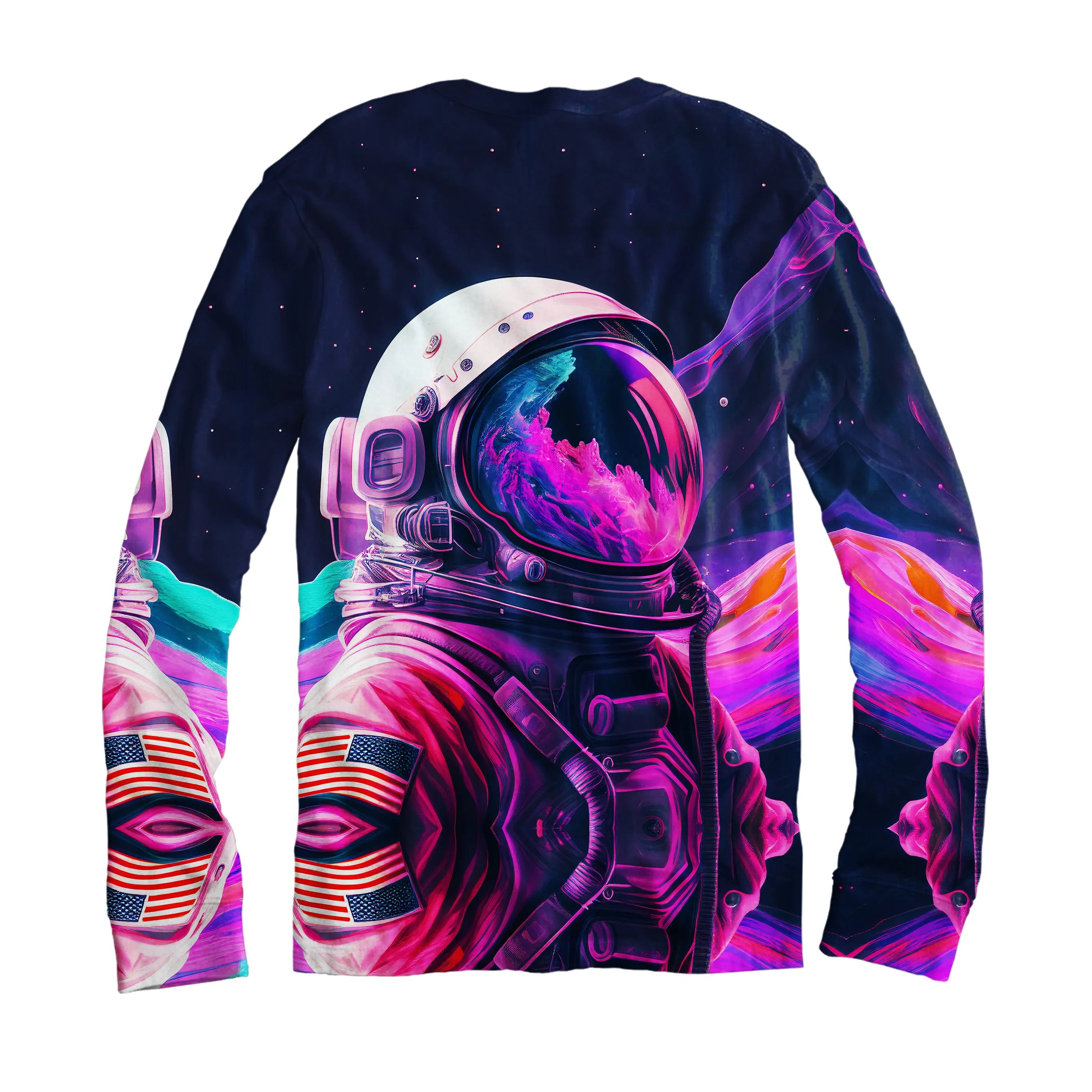 Synthwave Astronaut Long Sleeve