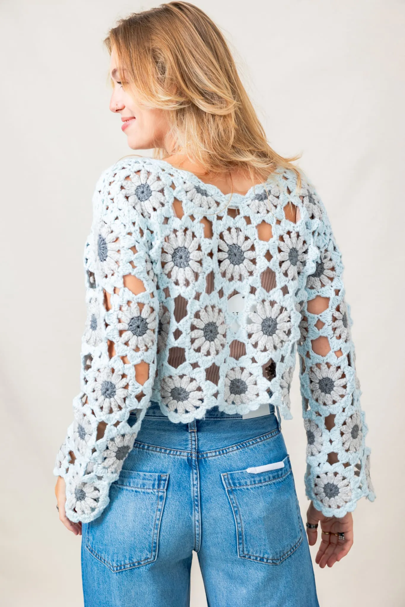 The In Bloom Crochet Sweater