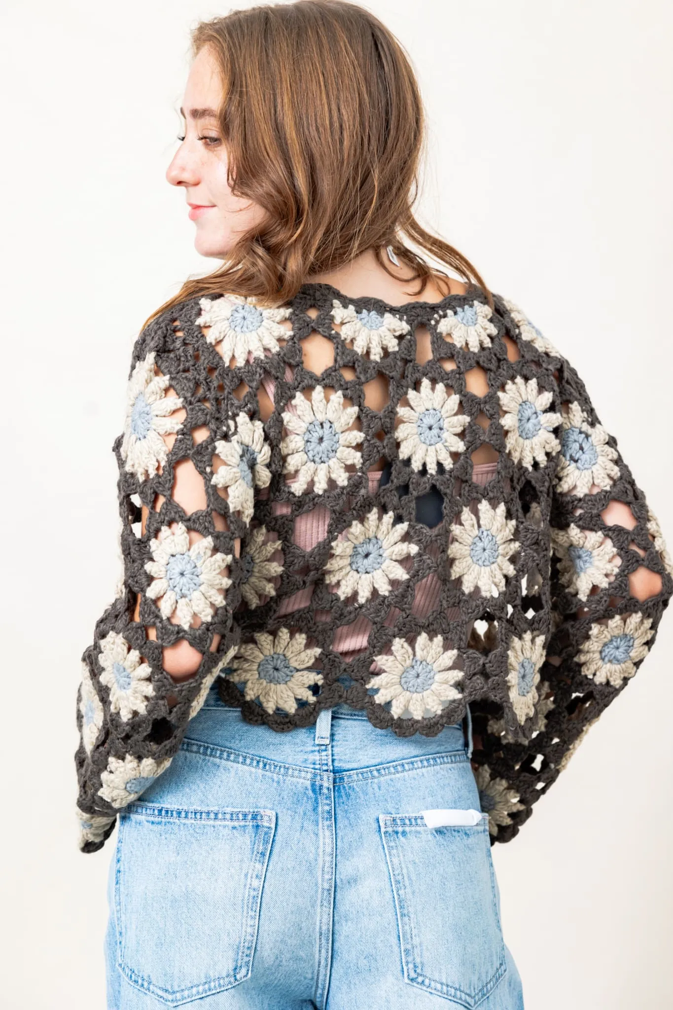 The In Bloom Crochet Sweater