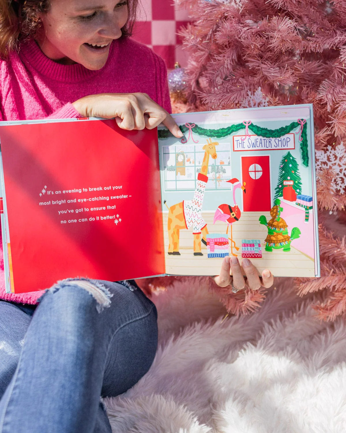 the sweater social- holiday children's picture book