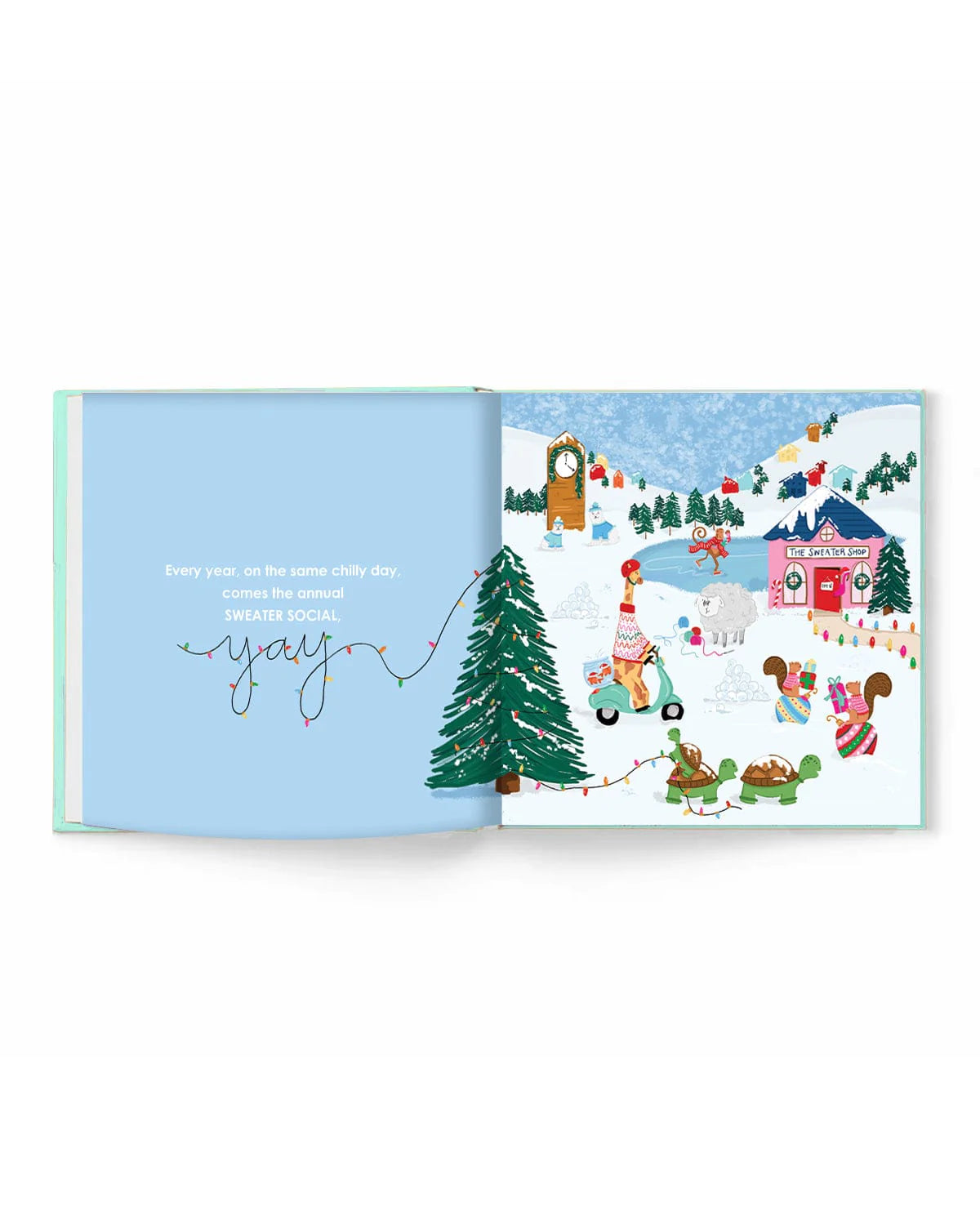 the sweater social- holiday children's picture book