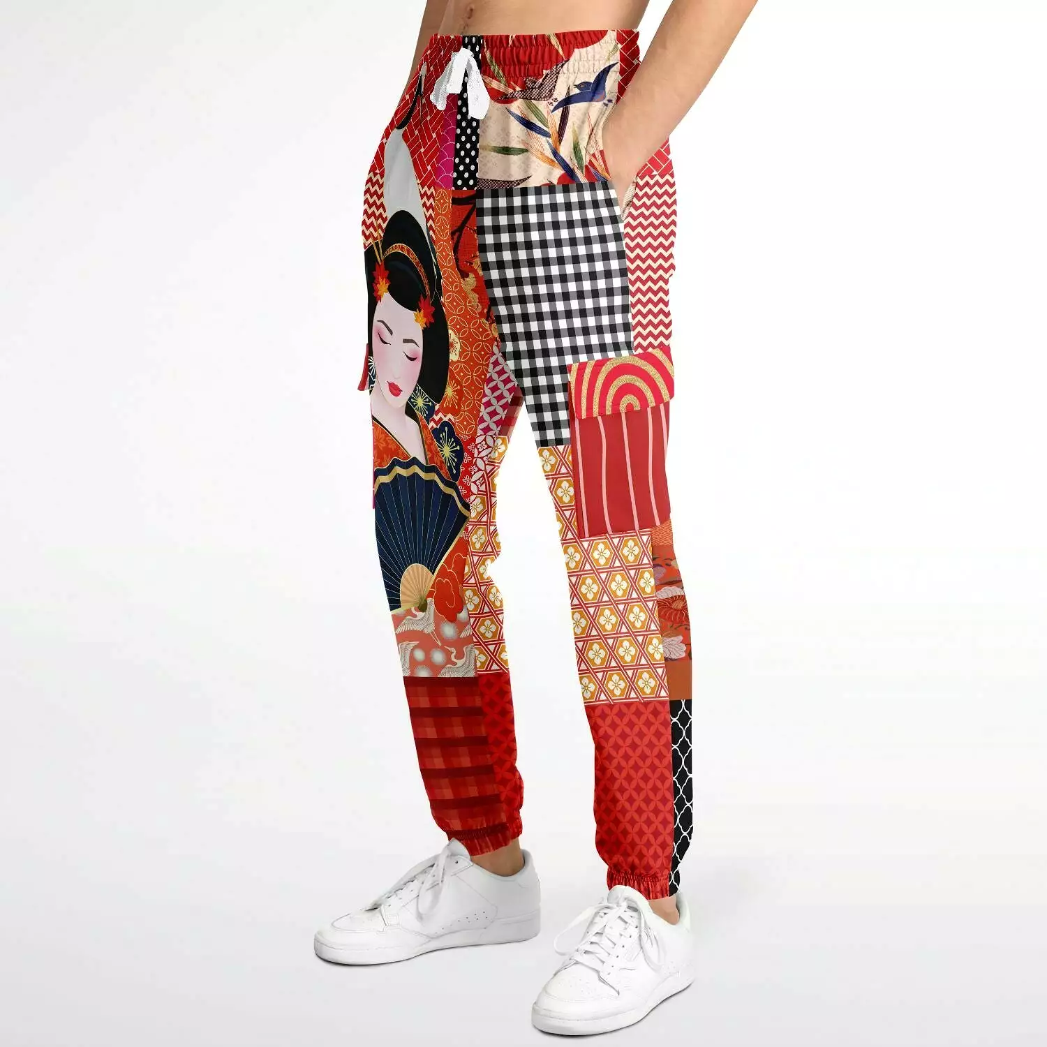 Tokyo Nights Japanese Print Unisex Eco-Poly Cargo Joggers