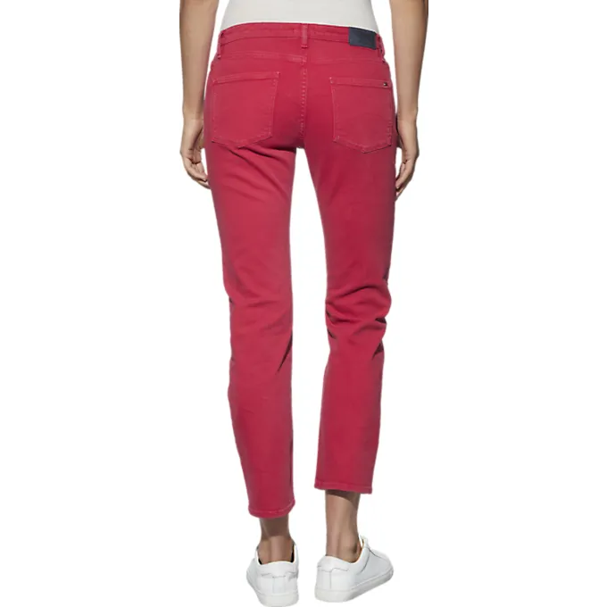 Tommy Jeans Lana Regular Rise Straight Leg Berry Jean 4349