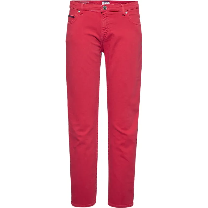 Tommy Jeans Lana Regular Rise Straight Leg Berry Jean 4349