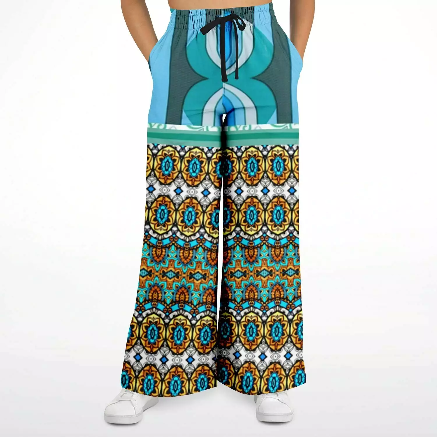 Turquoise Tonight Stretchy Phat Bellbottoms