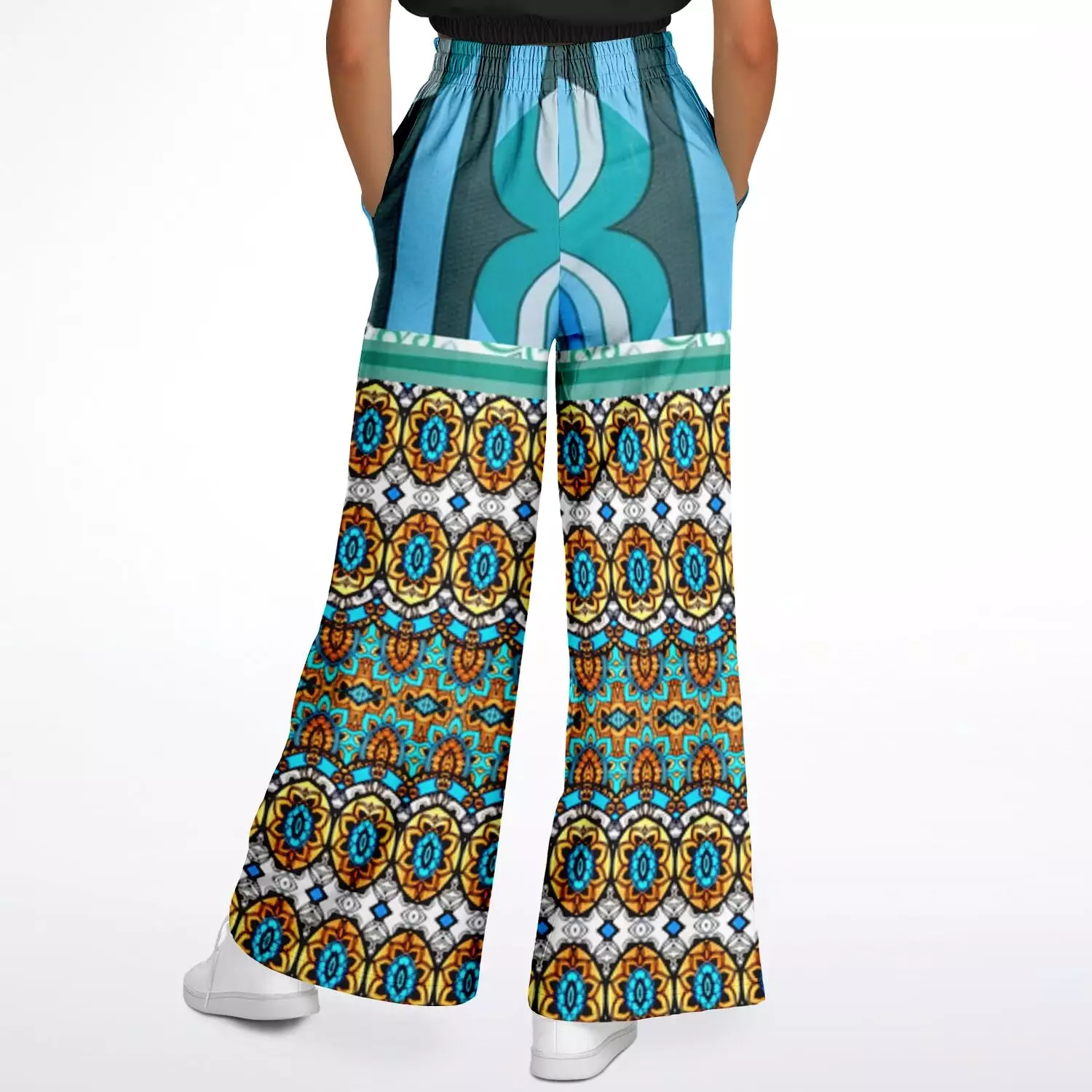 Turquoise Tonight Stretchy Phat Bellbottoms