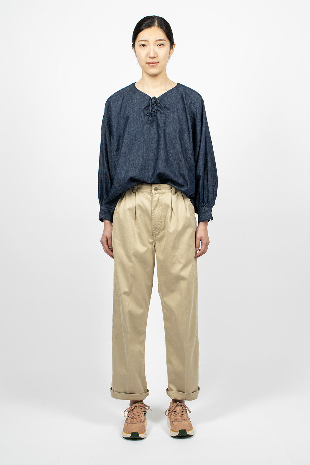 Two Tuck Chino Khaki