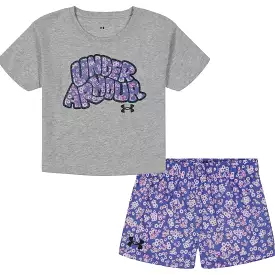 Under Armour Toddler Mod Grey Daisy Day Logo Set