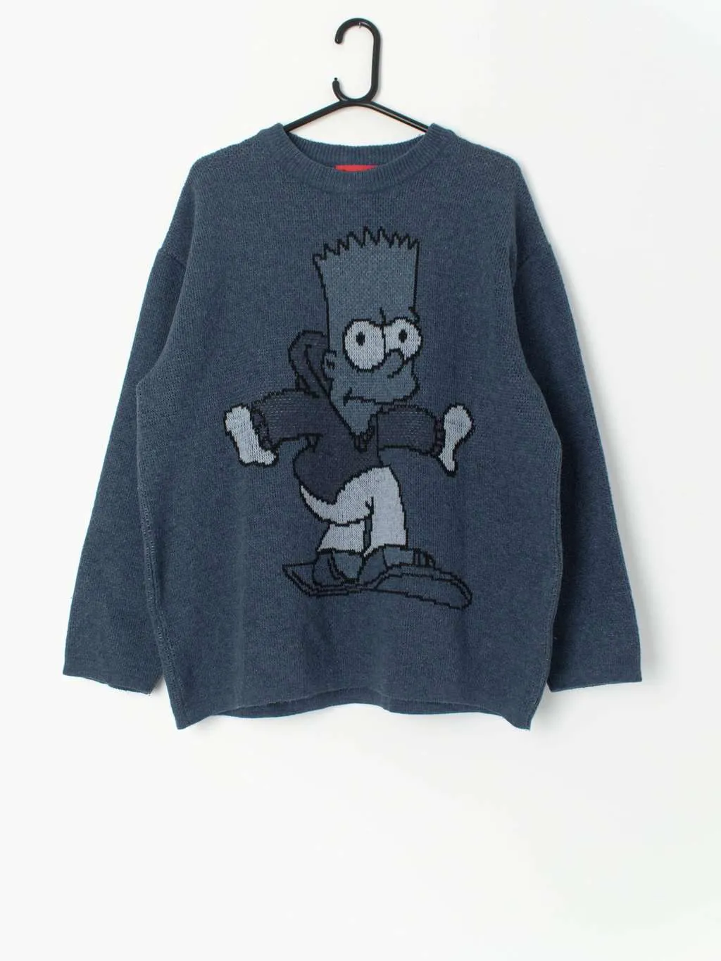 Vintage The Simpsons ski sweater with Bart Simpson snowboarding – Medium / Large