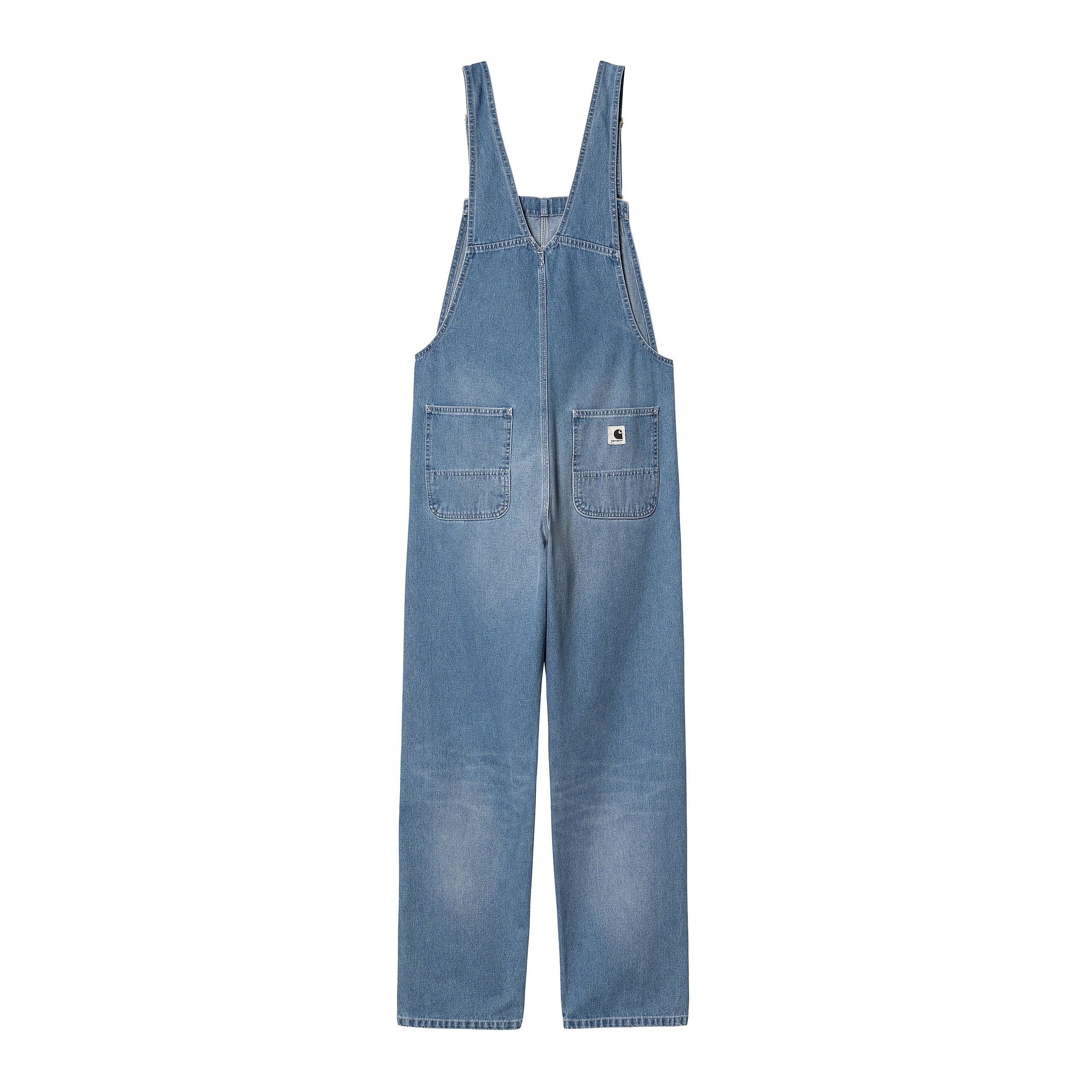 W' BIB OVERALL STRAIGHT BLUE LIGHT TRUE WASHED