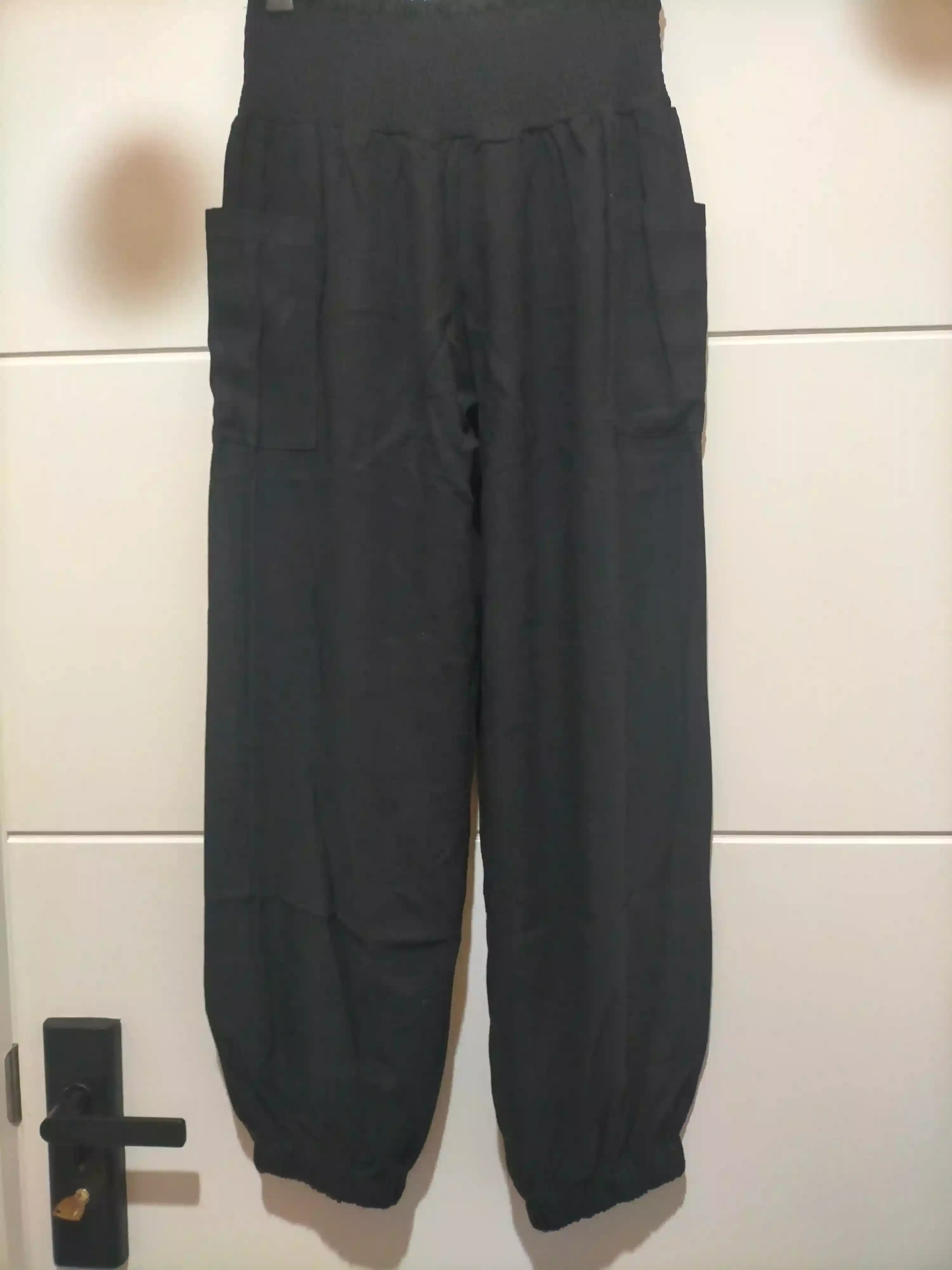 Weekend Linen Harem Pants - Black