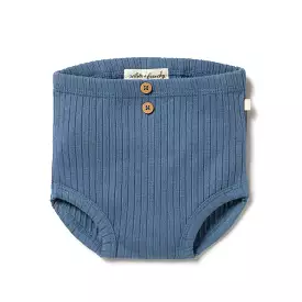 Wilson & Frenchy Organic Rib Nappy Pant - Ocean