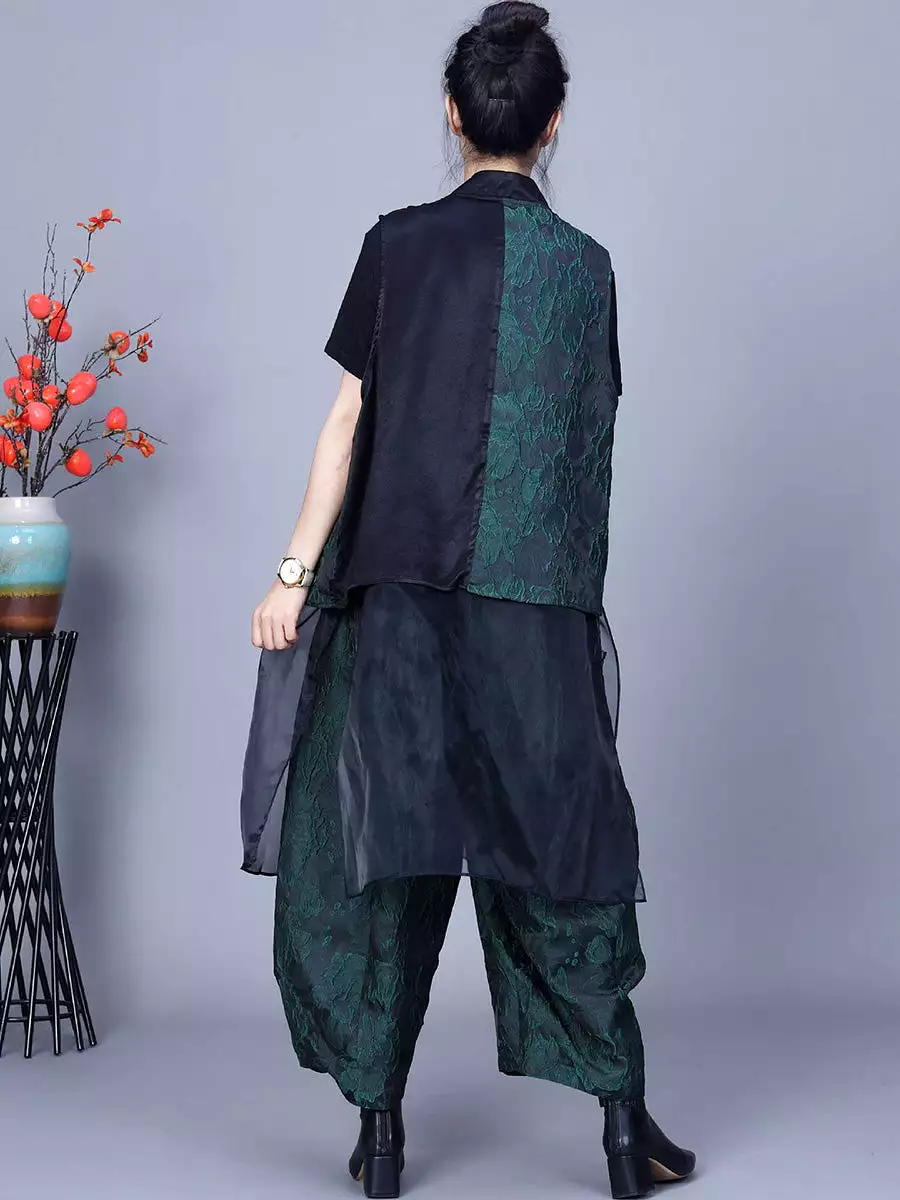 Women Vintage Flower Print Spring Loose Harem Pants PA1018