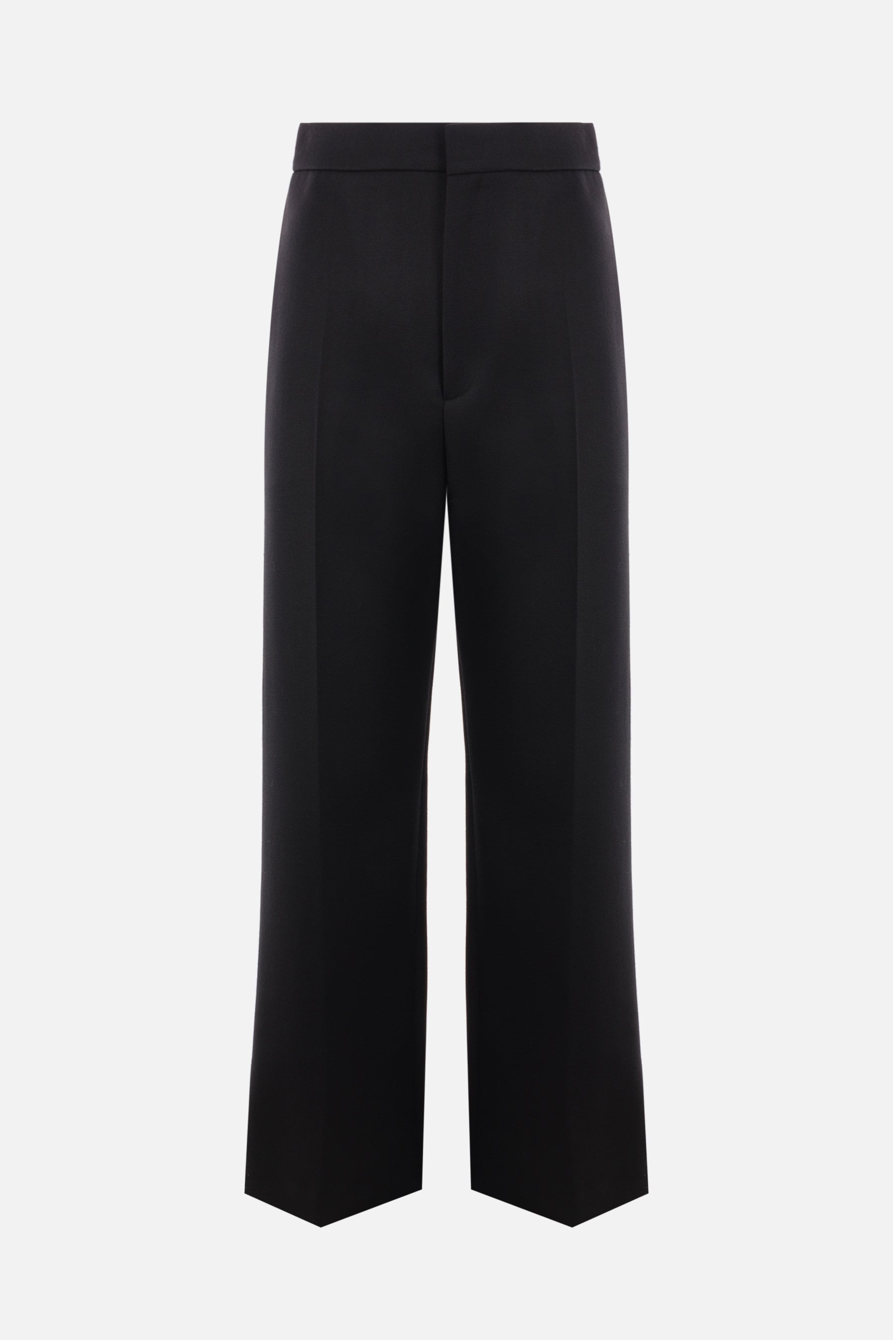 wool straight-leg pants