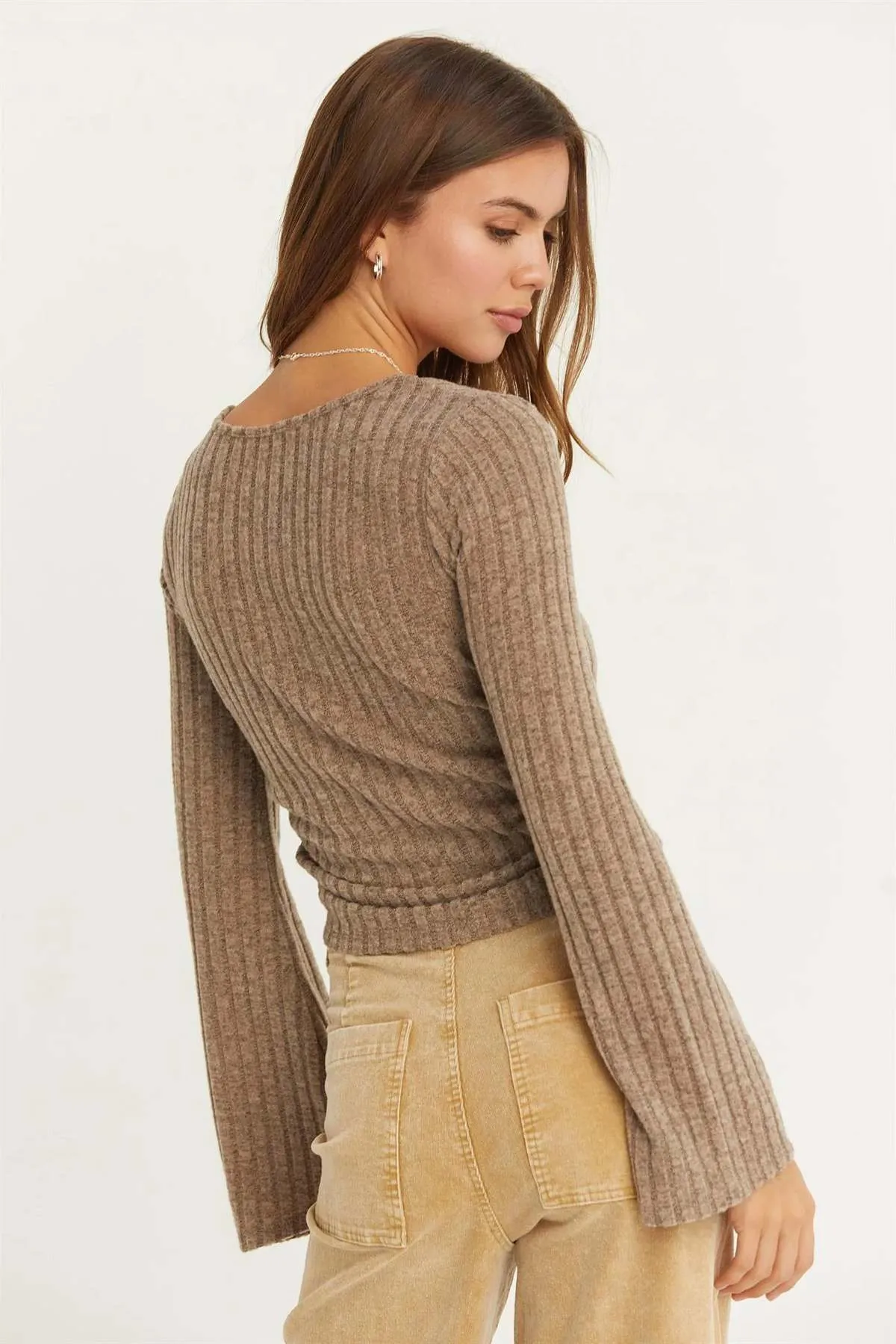 Wren Ribbed Sweater Top