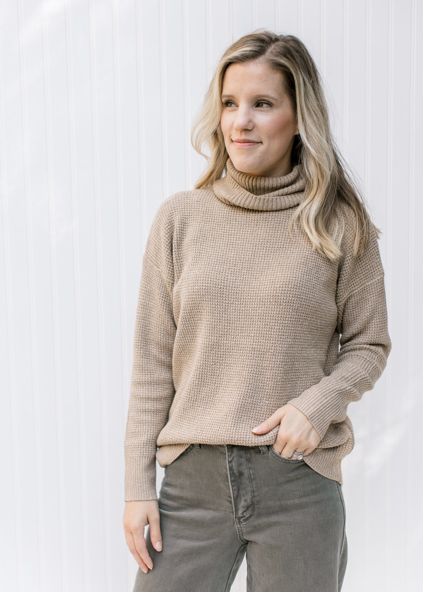 X Coffee Creamer Box Knit Sweater